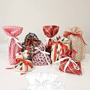 The EverWrap reusable gift bag sewing pattern photo